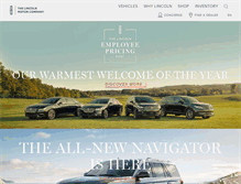 Tablet Screenshot of lincolncanada.com